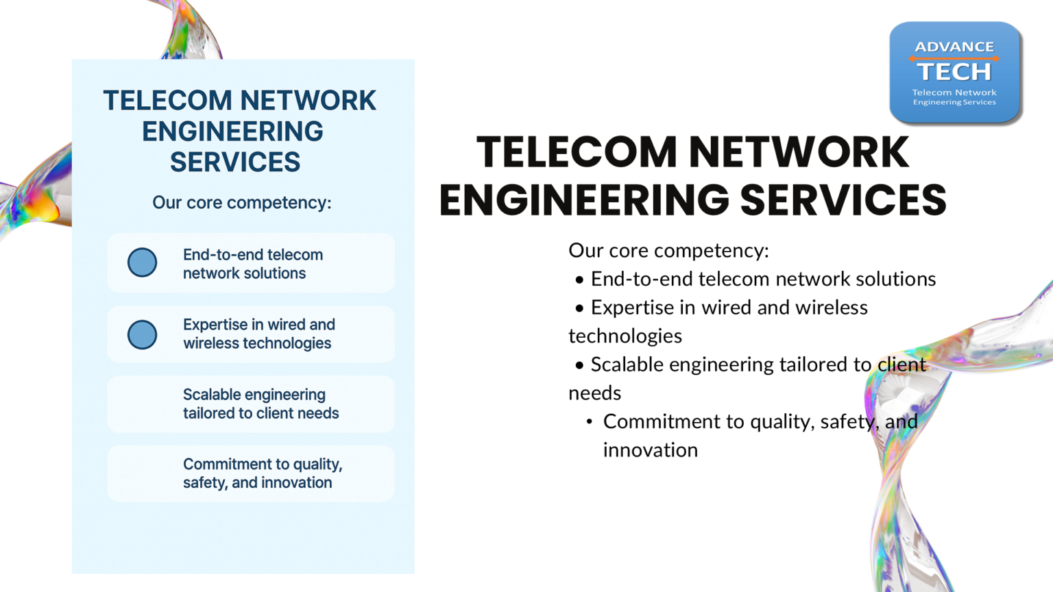 Telecom Network Engineering Services – Advance Tech